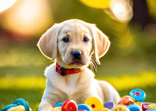 Cachorro Com Brinquedo