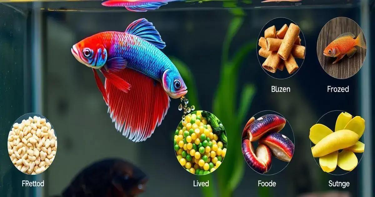 Alimentação e dieta para peixes betta