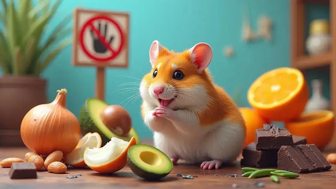 Atenção: Alimentos proibidos para hamsters