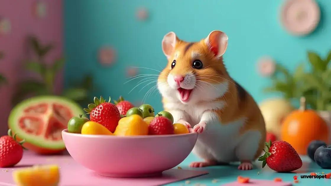 Alimentação balanceada para hamsters