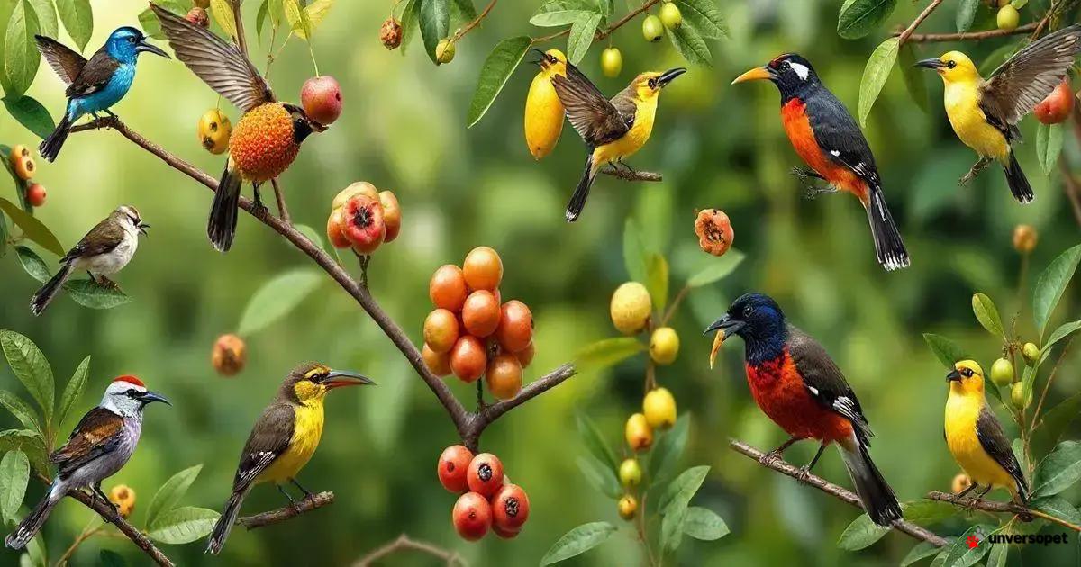 Alimentação e Adaptações de Aves Frugívoras