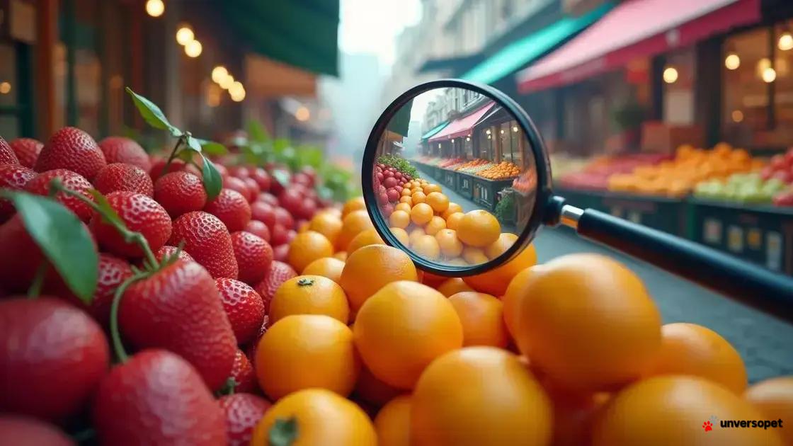 Dicas para escolher frutas frescas