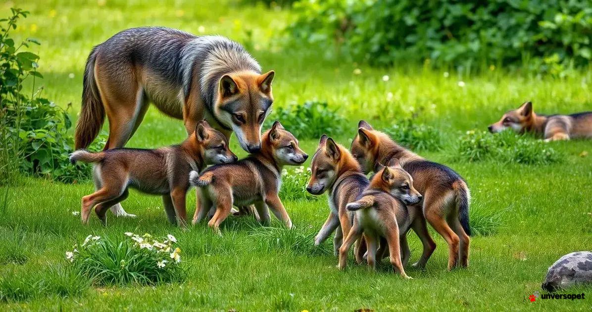 A educação dos filhotes de lobo