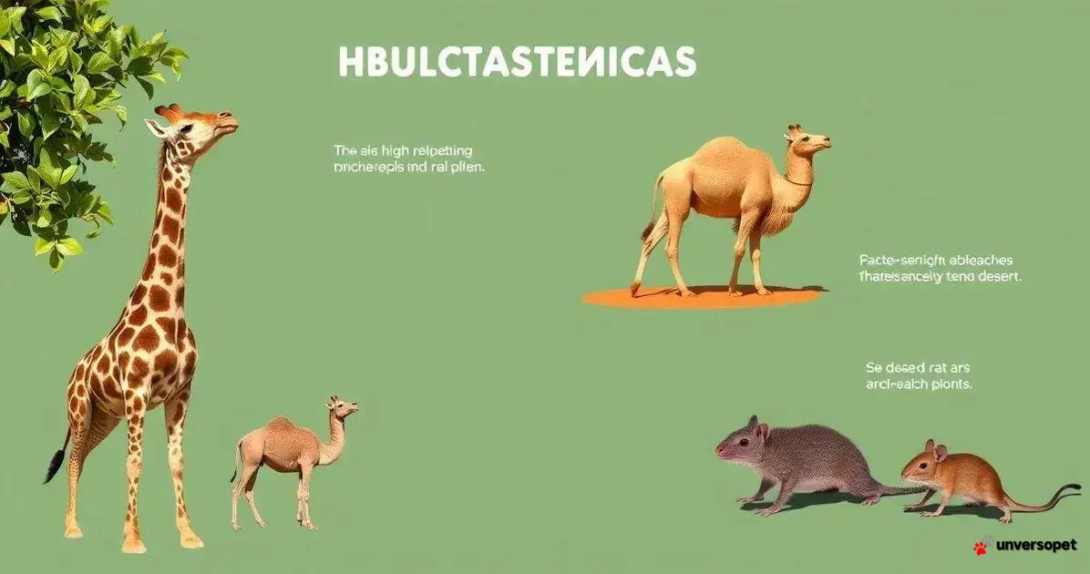 Casos de Estudo: Adaptações em Animais