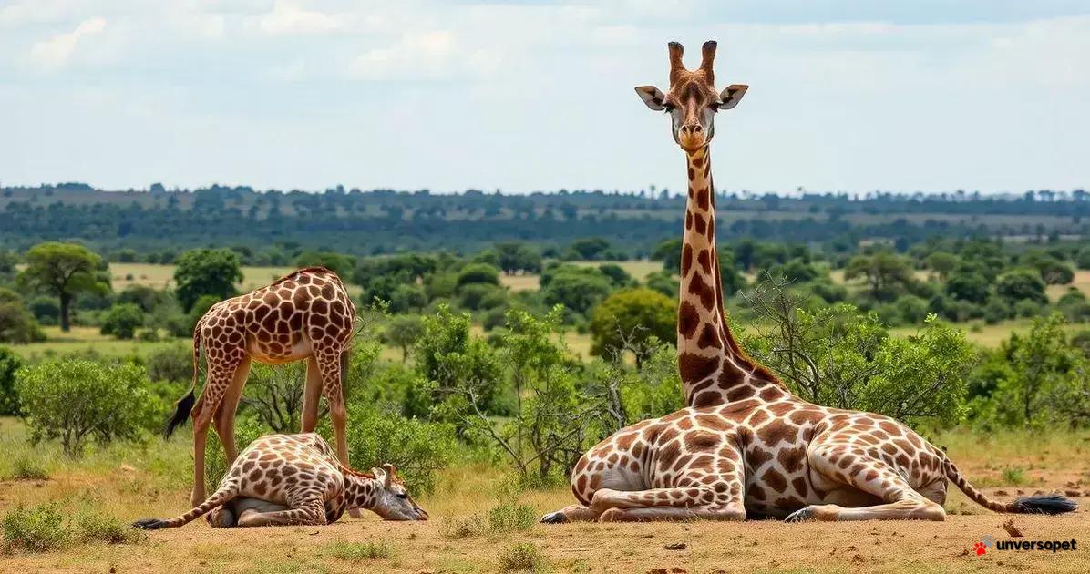 Como as girafas dormem?