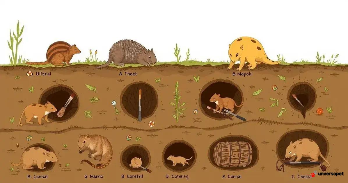 Como os animais constroem suas tocas?