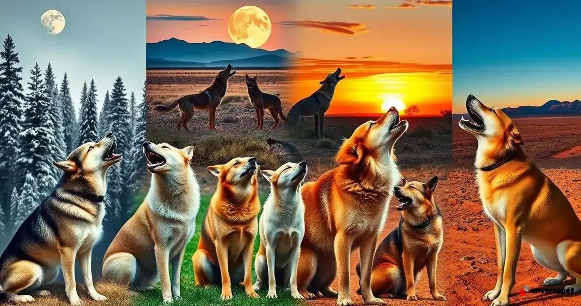 Como os cães usam uivos para se comunicar