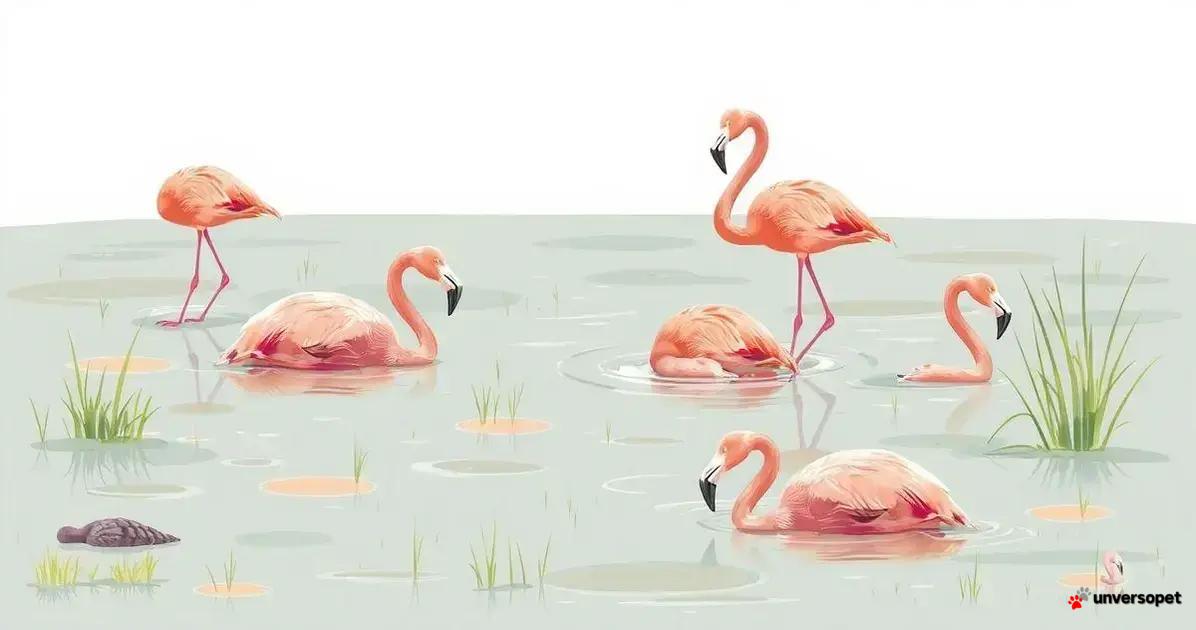 Como os flamingos se adaptam ao descanso