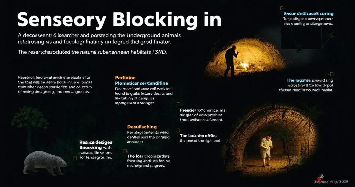 Estudos recentes sobre bloqueio sensorial em animais subterrâneos