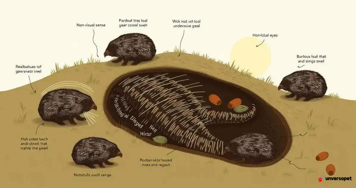 Importância da adaptação visual para a sobrevivência das toupeiras