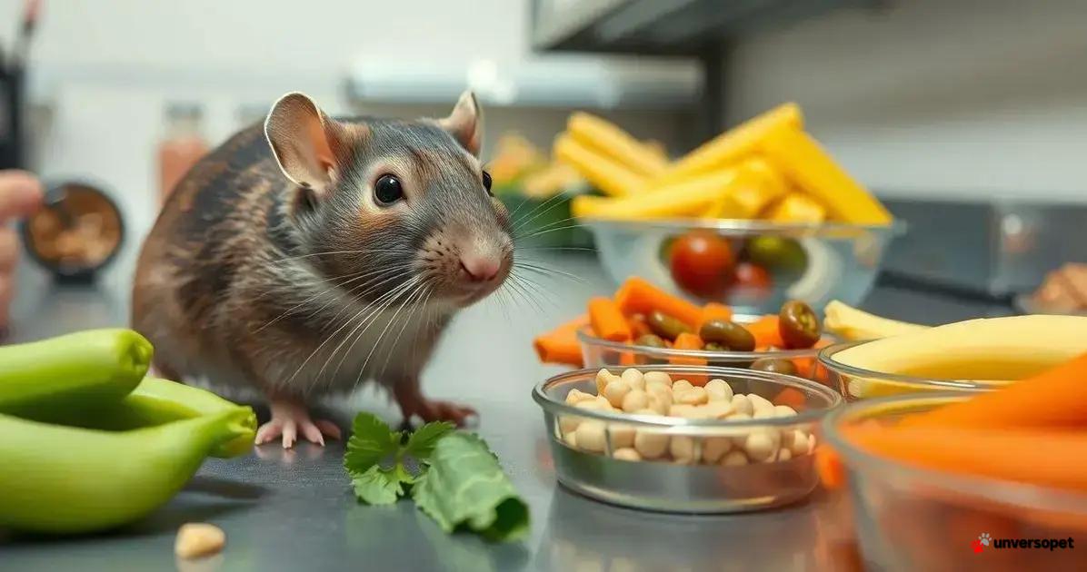 Importância da alimentação seletiva para a saúde dos ratos