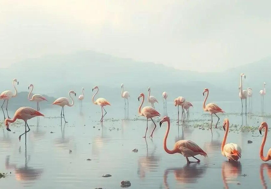 O que é alívio muscular em flamingos?