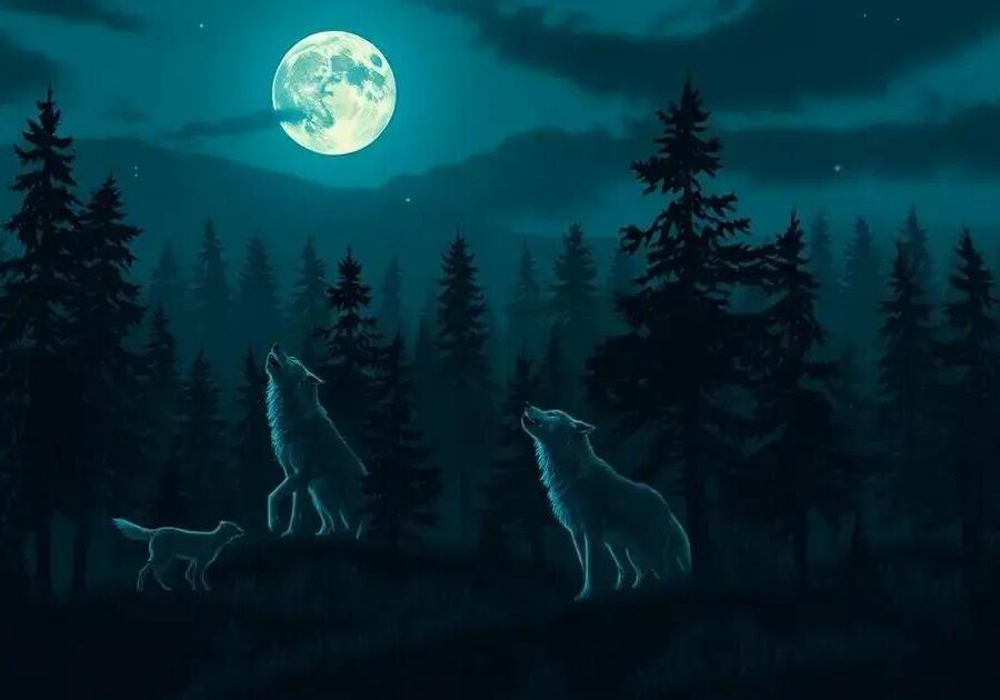 O que é atividade noturna dos lobos?