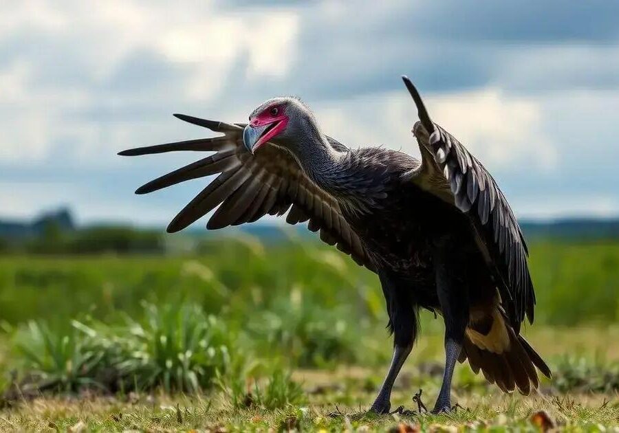 O que é bicada defensiva em aves grandes?