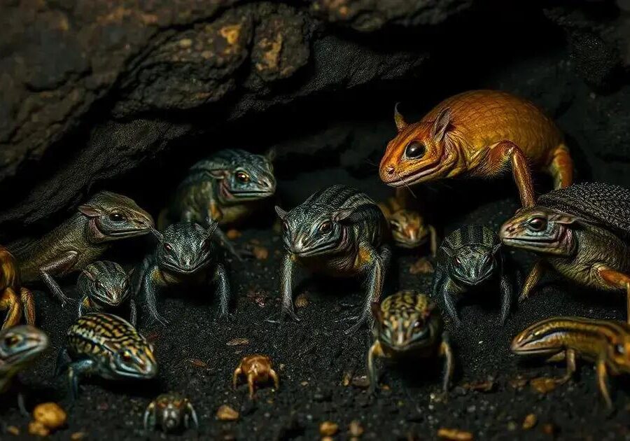 O que é bloqueio sensorial em animais subterrâneos?