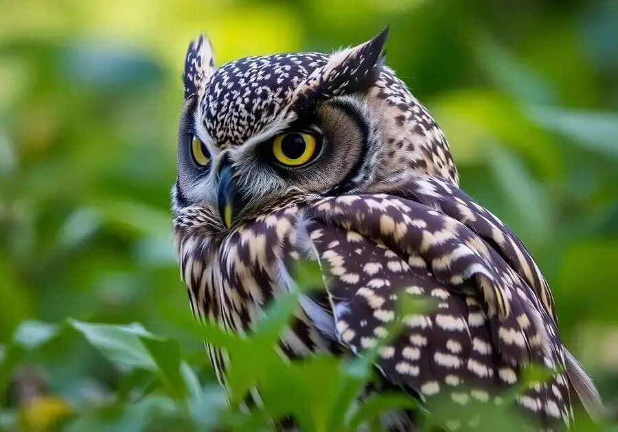 O que é camuflagem visual em corujas?