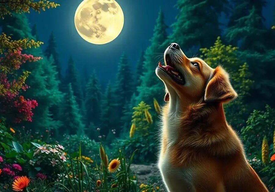 O que é comunicação por uivos em canídeos?