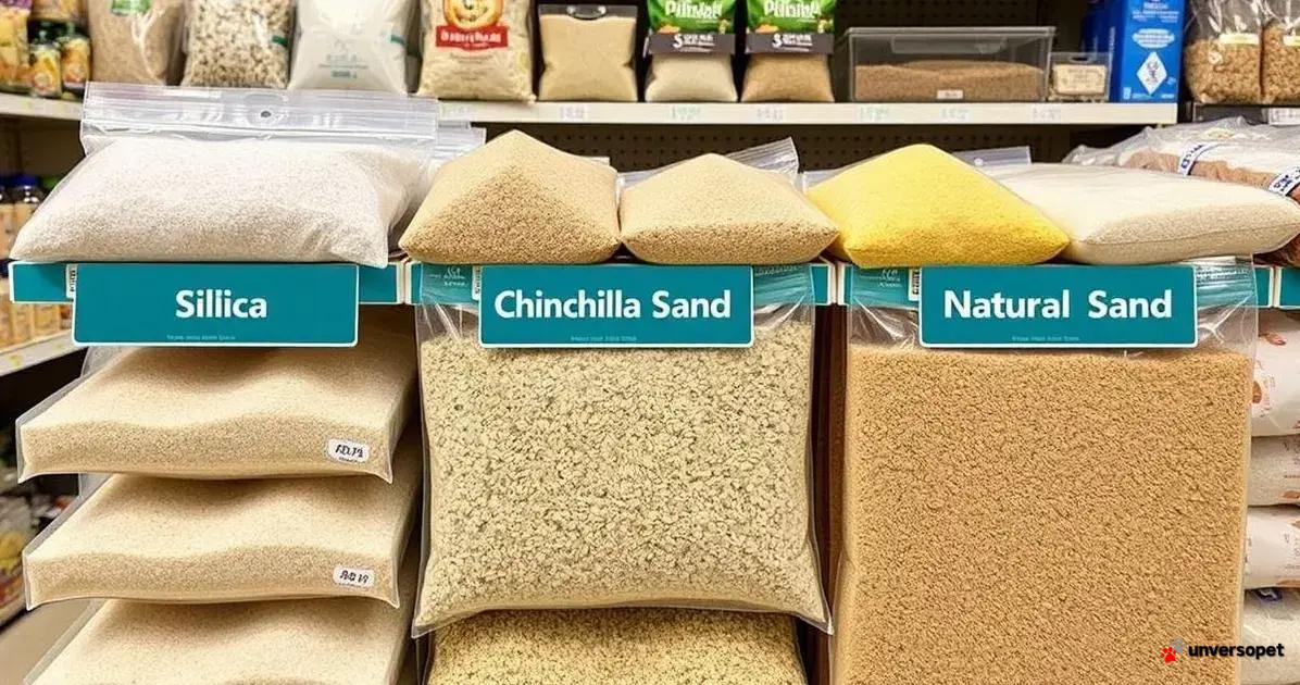 Tipos de areia para banho de roedores