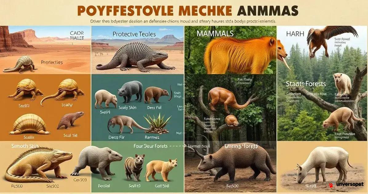Comparação entre escudos de répteis e mamíferos