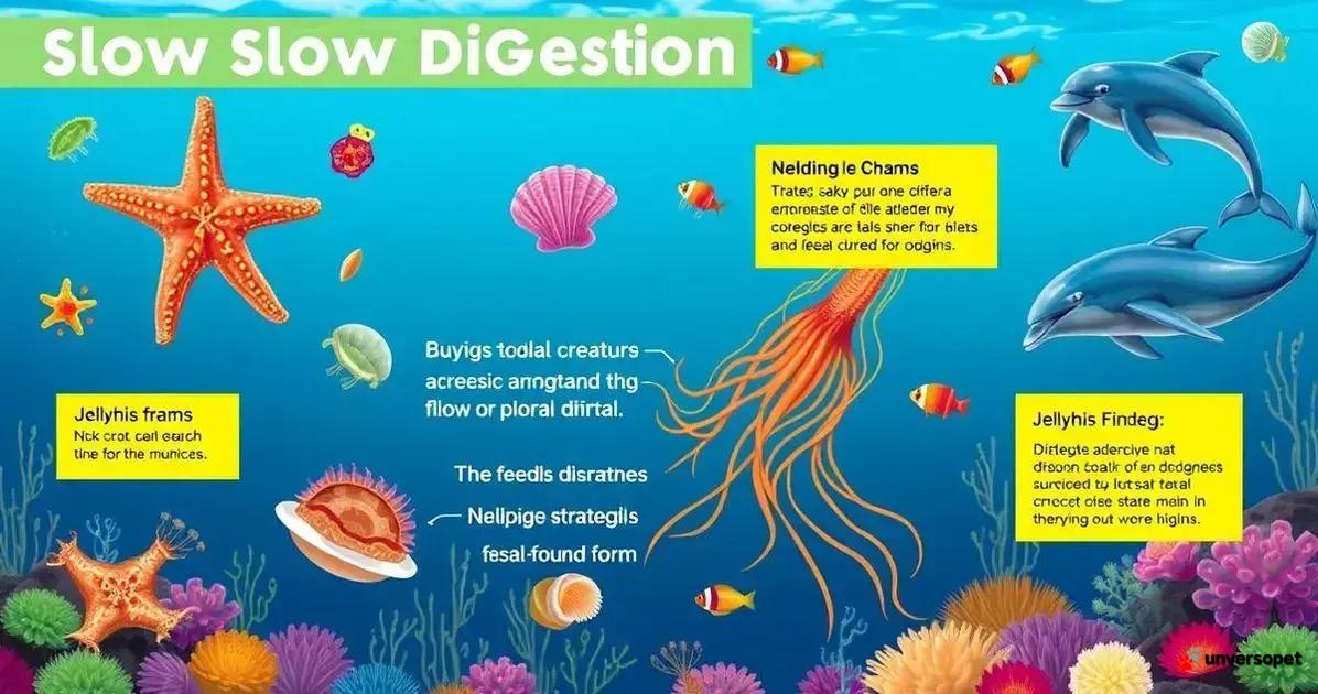 Curiosidades sobre a digestão lenta em criaturas oceânicas