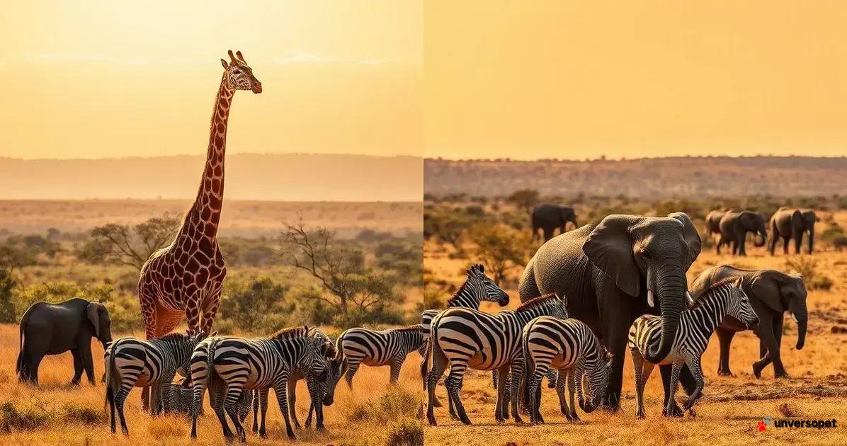 Diferenças entre girafas e outros animais