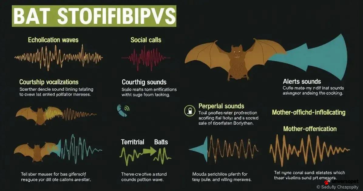 Diferentes tipos de sons emitidos por morcegos