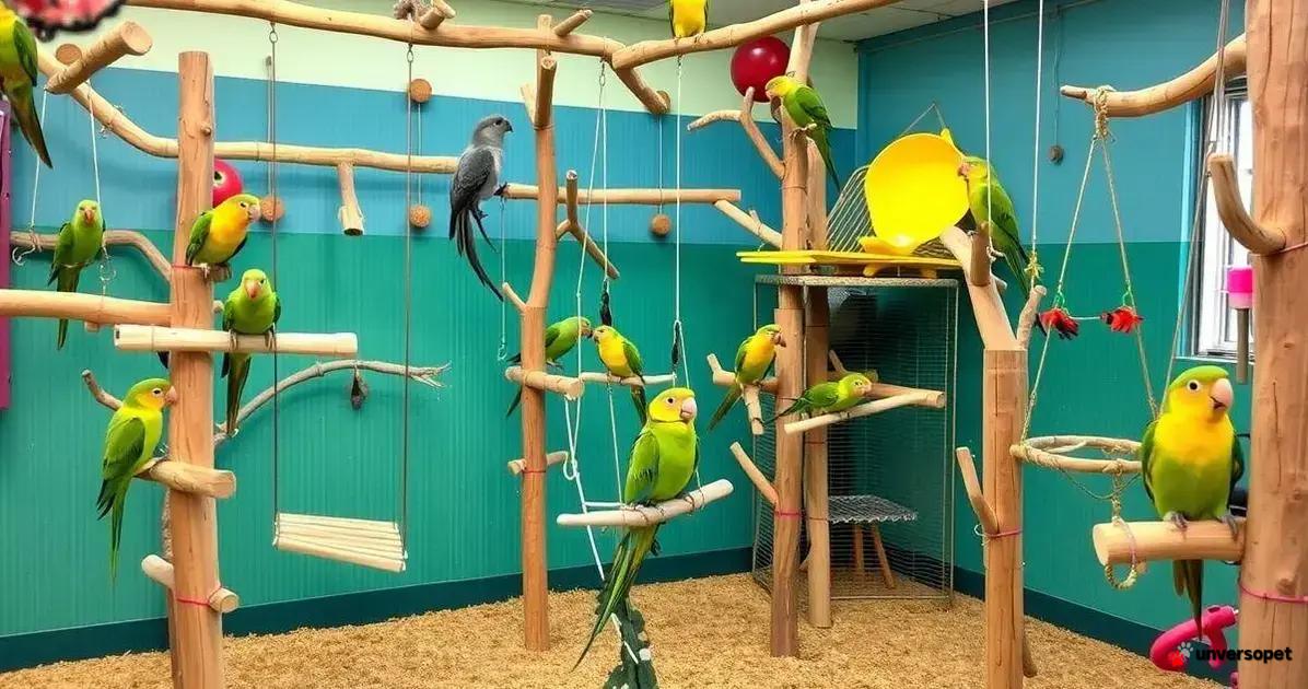 Exercícios para proporcionar equilíbrio às aves