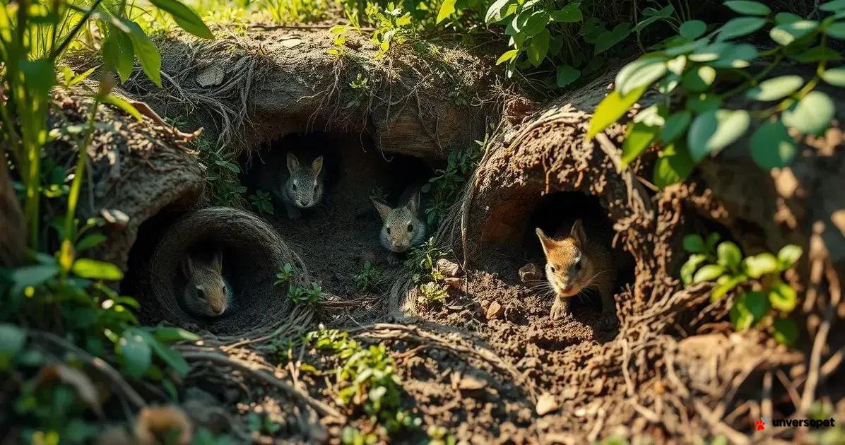 Importância das tocas para os animais