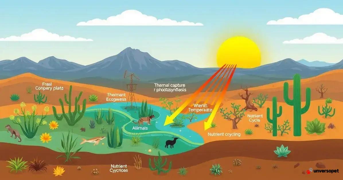O papel da energia térmica no ecossistema do deserto