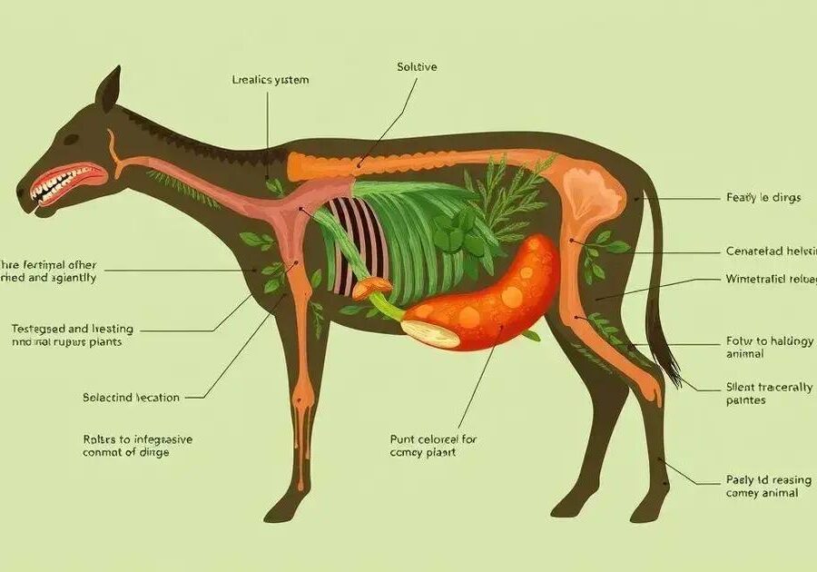 O que é capacidade digestiva em herbívoros?