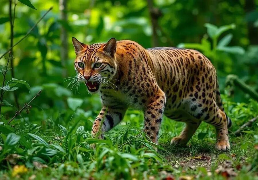 O que é defesa territorial em felinos selvagens?