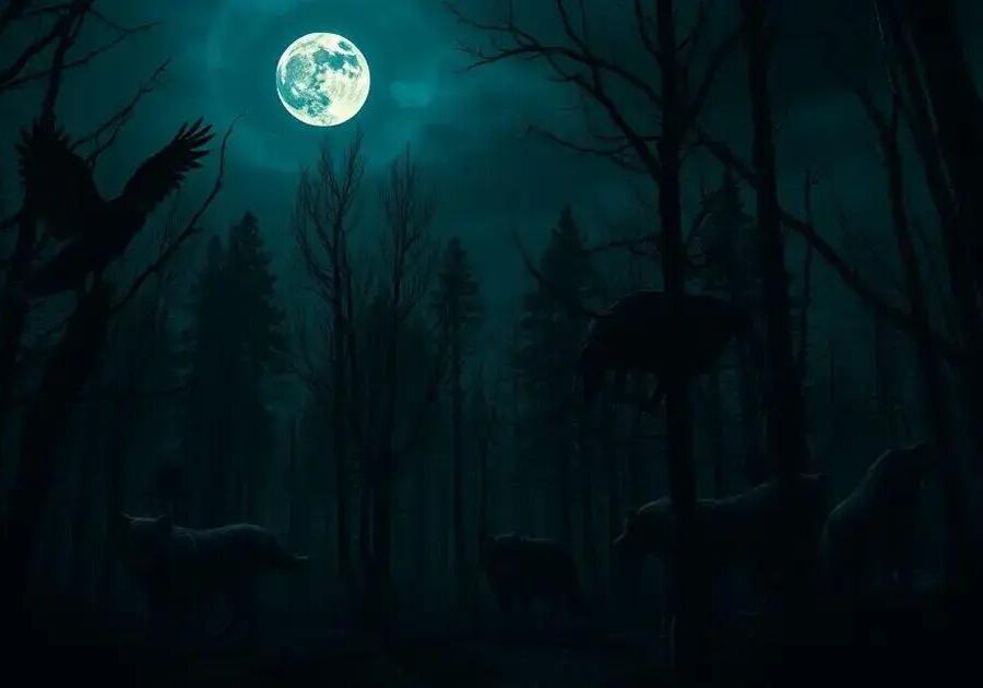 O que é deslocamento noturno em predadores?