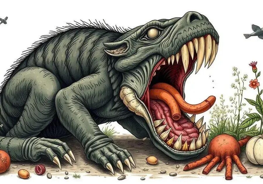 O que é digestão rápida em carnívoros?